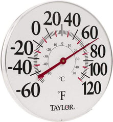 Taylor - -40 to 120°F, Window and Wall Thermometer - 12 Inch Diameter - Americas Industrial Supply