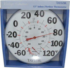 Taylor - -40 to 120°F, Window and Wall Thermometer - 12 Inch Diameter - Americas Industrial Supply