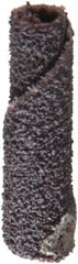 Merit Abrasives - 1/4" Max Roll Diam x 1" OAL, 80 Grit Aluminum Oxide Straight Cartridge Roll - 1/8" Pilot Hole Diam, Medium Grade - Americas Industrial Supply