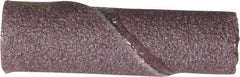 Merit Abrasives - 1/4" Max Roll Diam x 1" OAL, 180 Grit Aluminum Oxide Straight Cartridge Roll - 1/8" Pilot Hole Diam, Very Fine Grade - Americas Industrial Supply