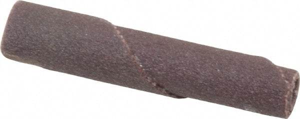Merit Abrasives - 1/4" Max Roll Diam x 1-1/2" OAL, 180 Grit Aluminum Oxide Straight Cartridge Roll - 1/8" Pilot Hole Diam, Very Fine Grade - Americas Industrial Supply