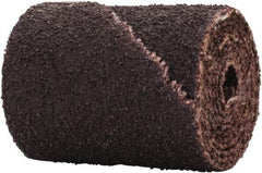 Merit Abrasives - 3/4" Max Roll Diam x 1" OAL, 80 Grit Aluminum Oxide Straight Cartridge Roll - 3/16" Pilot Hole Diam, Medium Grade - Americas Industrial Supply