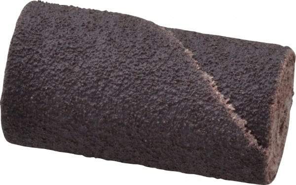 Merit Abrasives - 3/4" Max Roll Diam x 1-1/2" OAL, 80 Grit Aluminum Oxide Straight Cartridge Roll - 3/16" Pilot Hole Diam, Medium Grade - Americas Industrial Supply