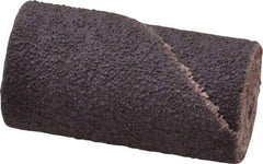 Merit Abrasives - 3/4" Max Roll Diam x 1-1/2" OAL, 80 Grit Aluminum Oxide Straight Cartridge Roll - 3/16" Pilot Hole Diam, Medium Grade - Americas Industrial Supply