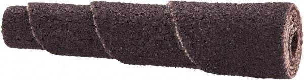 Merit Abrasives - 1-1/2" Long x 3/8" Diam, Aluminum Oxide, Full Taper Cartridge Roll - 120 Grit, 1/8" Pilot Hole Diam, Fine Grade - Americas Industrial Supply