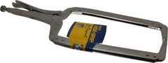 Irwin - 18" OAL C-Clamp Locking Pliers - 9-1/2" Jaw Depth, 8" Jaw Opening - Americas Industrial Supply