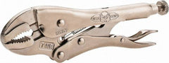 Irwin - 7" OAL Curved Jaw Locking Pliers - 1-5/8" Jaw Opening, Standard Handle - Americas Industrial Supply