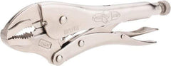 Irwin - 10" OAL Curved Jaw Locking Pliers - 1-7/8" Jaw Opening, Standard Handle - Americas Industrial Supply
