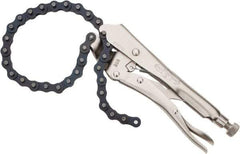 Irwin - 9" OAL C-Clamp Locking Pliers - 18" Jaw Opening - Americas Industrial Supply