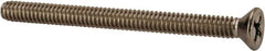 Value Collection - 1/4-20 UNC, 3" OAL Phillips Drive Machine Screw - Flat Head, Grade 316 Stainless Steel, Uncoated, Without Washer - Americas Industrial Supply