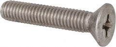 Value Collection - 3/8-16 UNC, 2" OAL Phillips Drive Machine Screw - Flat Head, Grade 316 Stainless Steel, Uncoated, Without Washer - Americas Industrial Supply