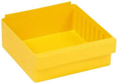 Quantum Storage - 28 Lb. Load Capacity, 11-5/8" Deep, Yellow High-Impact Polystyrene Drawer Bin - 4-5/8" High x 11-1/8" Wide x 11-5/8" Long - Americas Industrial Supply