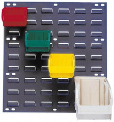 Quantum Storage - 160 Lb Capacity, 18" Wide x 19" High, Steel Pick Rack - 16 Black Polyethylene/Polypropylene Bins, 4-1/8" Bin Width x 3" Bin Height x 5-1/2" Bin Depth - Americas Industrial Supply