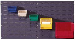 Quantum Storage - 540 Lb Capacity, 36" Wide x 19" High, Steel Pick Rack - 18 Red Polyethylene/Polypropylene Bins, 5-1/2" Bin Width x 5" Bin Height x 10-7/8" Bin Depth - Americas Industrial Supply