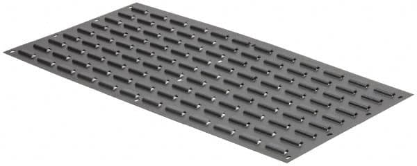 Quantum Storage - 36" Wide x 19" High, Gray Louvered Bin Panel - Use with Quantum Storage Systems - ALL QUS Bins - Americas Industrial Supply