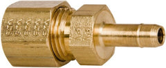 Eaton - 0.12" Tube ID, 1/4 Thread, Metal Barbed Tube Fitting - Americas Industrial Supply