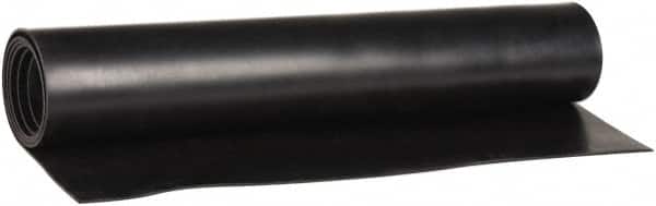 Made in USA - 36" Wide, 0.093" Thick, Buna-N Rubber Foam Sheet - 35 to 45 Durometer, Black, -40 to 212°F, 1,500 psi Tensile Strength, Cut-to-Length - Americas Industrial Supply
