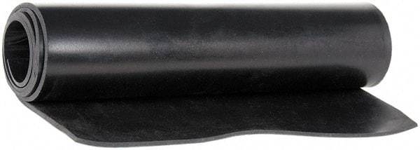 Made in USA - 36" Wide, 1/16" Thick, Buna-N Rubber Foam Sheet - 50 to 60 Durometer, Black, -40 to 212°F, 1,500 psi Tensile Strength, Cut-to-Length - Americas Industrial Supply