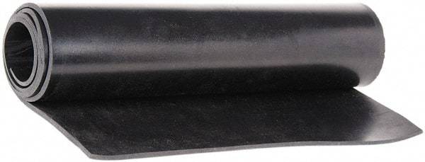 Made in USA - 36" Wide, 1/8" Thick, Buna-N Rubber Foam Sheet - 65 to 75 Durometer, Black, -40 to 212°F, 1,500 psi Tensile Strength, Cut-to-Length - Americas Industrial Supply