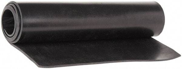 Made in USA - 36" Wide, 3/16" Thick, Buna-N Rubber Foam Sheet - 65 to 75 Durometer, Black, -40 to 212°F, 1,500 psi Tensile Strength, Cut-to-Length - Americas Industrial Supply