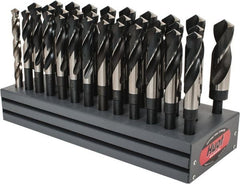 Triumph Twist Drill - 1/2 to 1", 118° Point, Oxide Finish, High Speed Steel Reduced Shank Drill Bit Set - Americas Industrial Supply