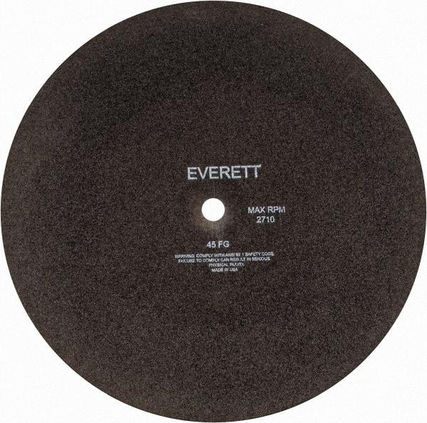 Everett - 20" Aluminum Oxide Cutoff Wheel - 3/16" Thick, 1" Arbor, Use with Gas Powered Saws - Americas Industrial Supply