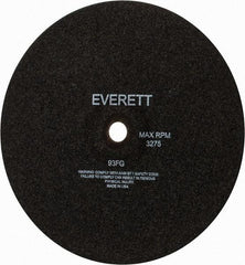 Everett - 14" Cutoff Wheel - 1/8" Thick, 1" Arbor, Use with Gas Powered Saws - Americas Industrial Supply