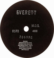 Everett - 12" Aluminum Oxide Cutoff Wheel - 1/8" Thick, 1" Arbor, Use with Gas Powered Saws - Americas Industrial Supply