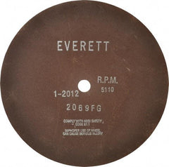 Everett - 14" Aluminum Oxide Cutoff Wheel - 1/8" Thick, 1" Arbor, Use with Gas Powered Saws - Americas Industrial Supply