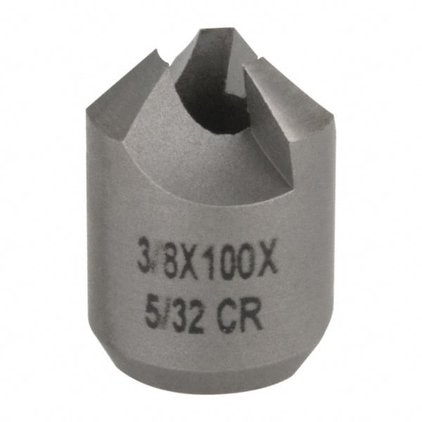 Made in USA - 3/8" Cutter Head Diam, 5/32" Pilot Hole Diam, High Speed Steel Reverse Countersink - Americas Industrial Supply