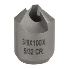 Made in USA - 3/8" Cutter Head Diam, 5/32" Pilot Hole Diam, High Speed Steel Reverse Countersink - Americas Industrial Supply
