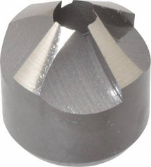 Made in USA - 4 Flutes, 7/8" Cutter Head Diam, 1/4" Pilot Hole Diam, High Speed Steel Reverse Countersink - Americas Industrial Supply