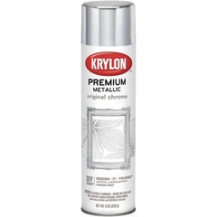 Krylon - Original Chrome, Gloss, Metallic Spray Paint - 8 oz Container - Americas Industrial Supply