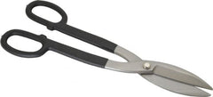 Value Collection - 3-1/2" Length of Cut, Straight Pattern Tinner's Snip - 14" OAL, Cushion Grip Handle, 23 AWG Steel Capacity - Americas Industrial Supply