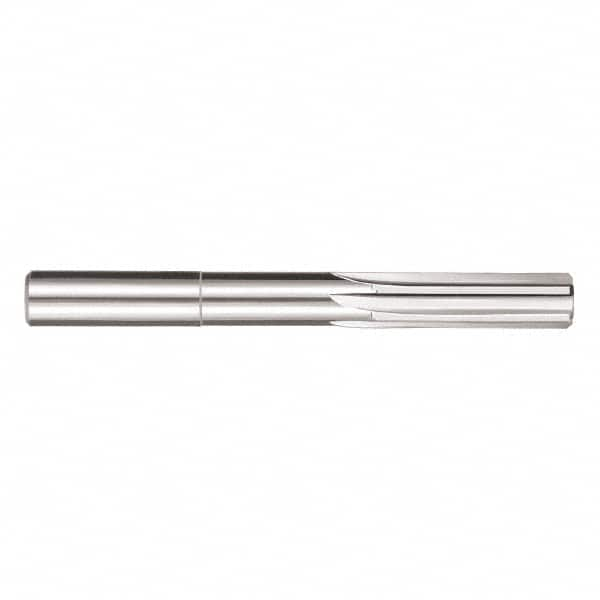 SGS - 27/64" Solid Carbide 6 Flute Chucking Reamer - Straight Flute, 27/64" Straight Shank, 4" OAL - Americas Industrial Supply