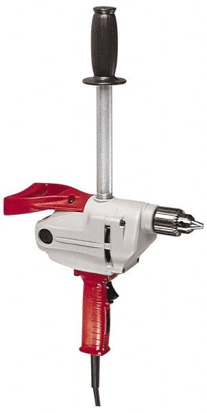 Milwaukee Tool - 1/2" Keyed Chuck, 450 RPM, Spade Handle Electric Drill - Americas Industrial Supply