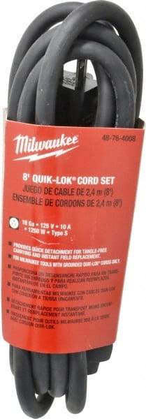 Milwaukee Tool - Power Drill Quik-Lok Cord Set - For All Magnum Drills - Americas Industrial Supply