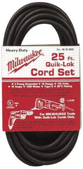 Milwaukee Tool - Power Drill Quik-Lok Cord Set - For All Magnum Drills - Americas Industrial Supply