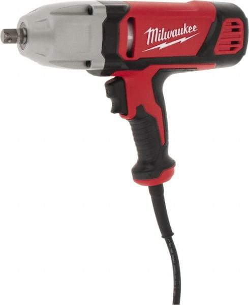 Milwaukee Tool - 1/2 Inch Drive, 300 Ft./Lbs. Torque, Pistol Grip Handle, 1,800 RPM, Impact Wrench - 7 Amps, 120 Volts - Americas Industrial Supply