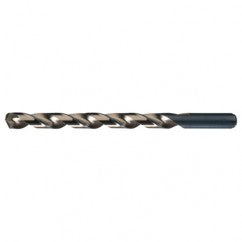 #3 RHS / RHC HSS-CO 8% (M42) 135 Degree Split Point Cobalt Heavy Duty Taper Length Drill - Straw / Gold Oxide - Americas Industrial Supply