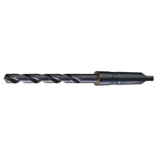 53/64 RHS / RHC HSS 118 Degree Radial Point General Purpose Taper Shank Drill - Steam Oxide - Exact Industrial Supply