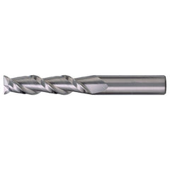‎1/2″ × 1/2″ × 1-1/4″ × 3″ RHS / RHC Solid Carbide 2-Flute Square End High-Performance End Mill for Aluminum - Bright