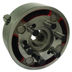 Universal Semi-Steel Chuck; Direct Mount D1-6; 4-Jaw Independent; 2 Piece Jaws 16" - Americas Industrial Supply