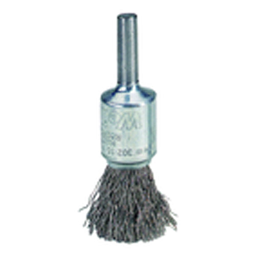 4″ Diameter - Crimped Steel Wire Stem Mounted Brush - Americas Industrial Supply