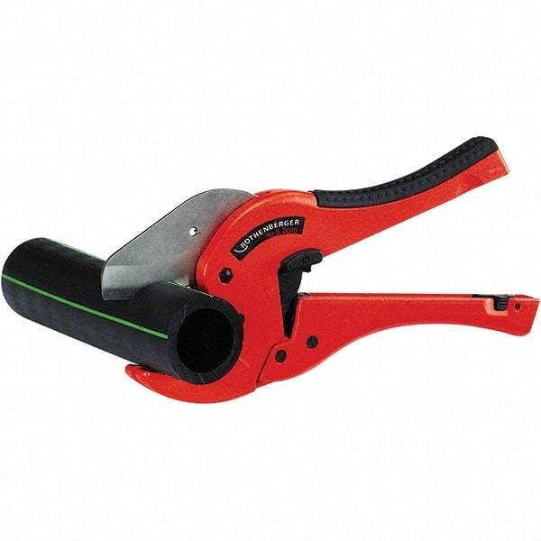 Rothenberger - 2" Pipe Capacity, Tube & Pipe Cutter - Cuts Plastic, PVC, CPVC, 10-1/4" OAL - Americas Industrial Supply