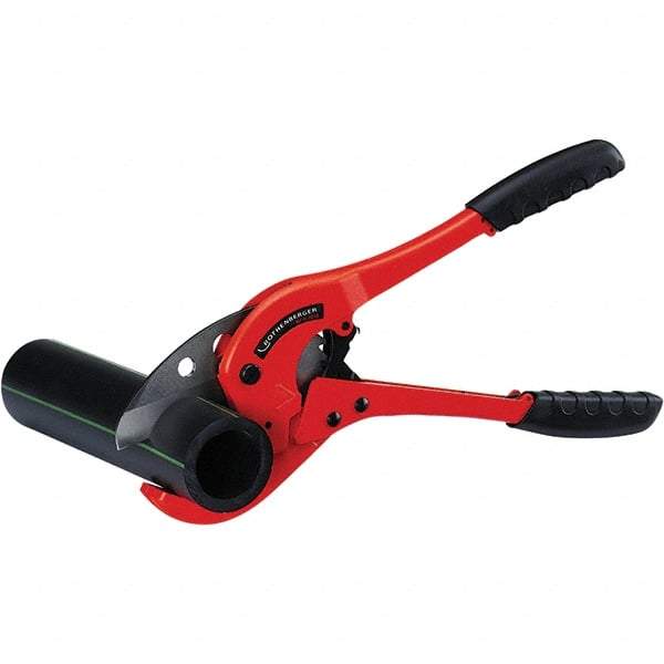 Rothenberger - 2-1/2" Pipe Capacity, Tube & Pipe Cutter - Cuts Plastic, PVC, CPVC, 11-3/4" OAL - Americas Industrial Supply