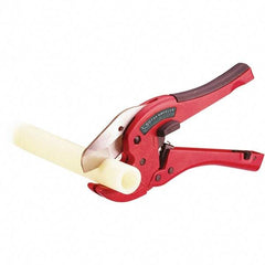 Rothenberger - 1-5/8" Pipe Capacity, Tube & Pipe Cutter - Cuts Plastic, PVC, CPVC, 9" OAL - Americas Industrial Supply