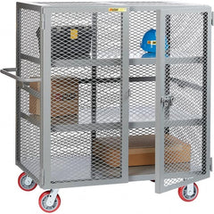 Little Giant - Lockers Type: Heavy Duty Mesh Security Cabinet Number of Tiers: 3 - Americas Industrial Supply