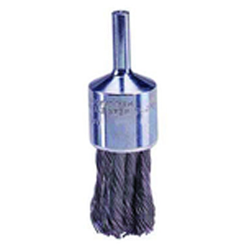 3/4″ Knot Wire End Brush, .014″ Steel Fill, Retail Pack - Americas Industrial Supply