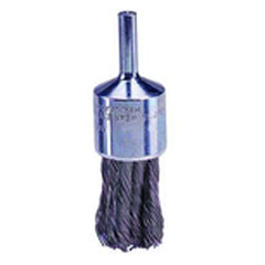 3/4″ Knot Wire End Brush, .020″ Steel Fill, Retail Pack - Americas Industrial Supply